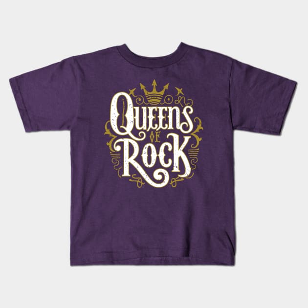 Women Rock! Queens Rock! – January Kids T-Shirt by irfankokabi